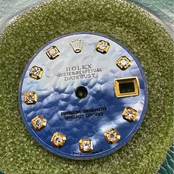 Rolex dial fabulous mother of pearl with factory diamonds - Picture 2 of 4